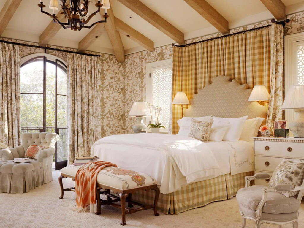 image1.png Фото стиля кантри в интерьере спальни